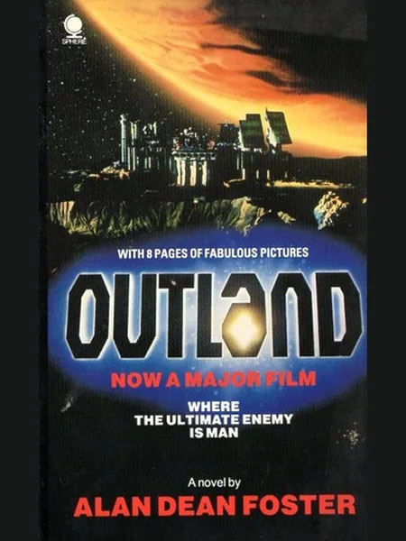 Outland first edition cover, Sphere 1981