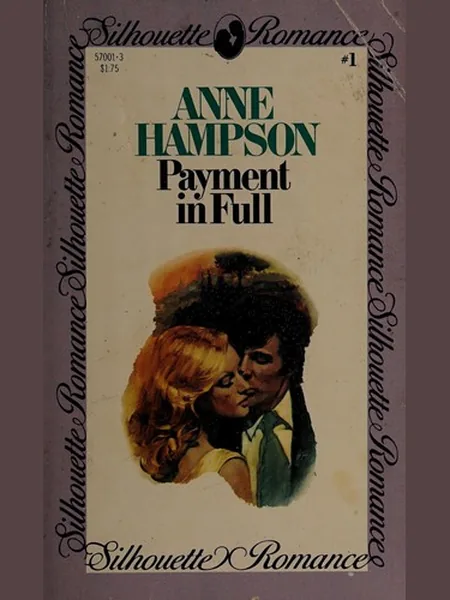 Payment in Full cover, Silhoutte Books 1980