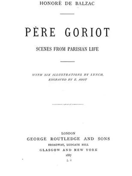 Père Goriot cover