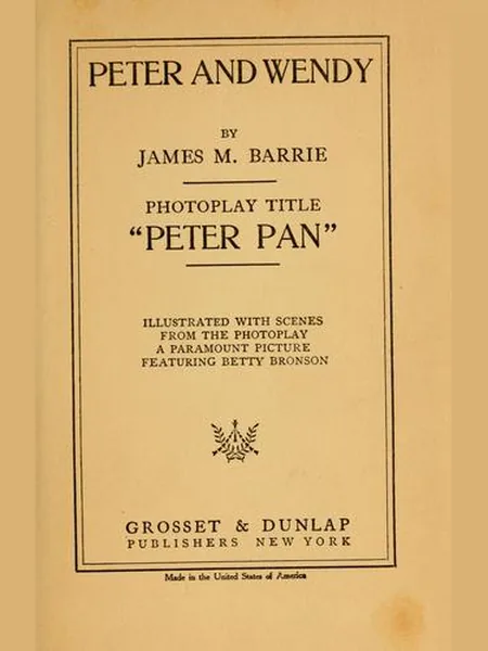 Peter and Wendy cover