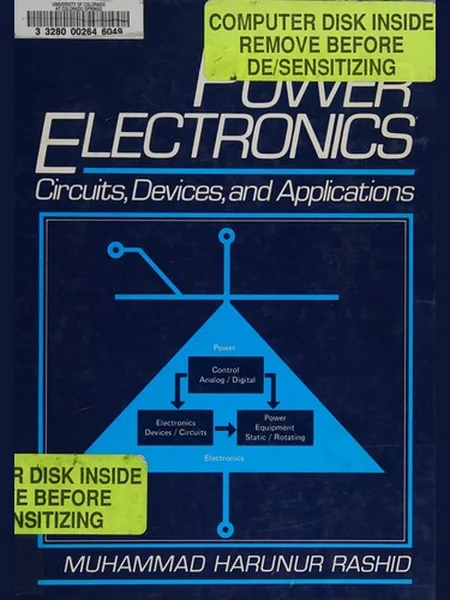 Power Electronics cover, Prentice-Hall 1988