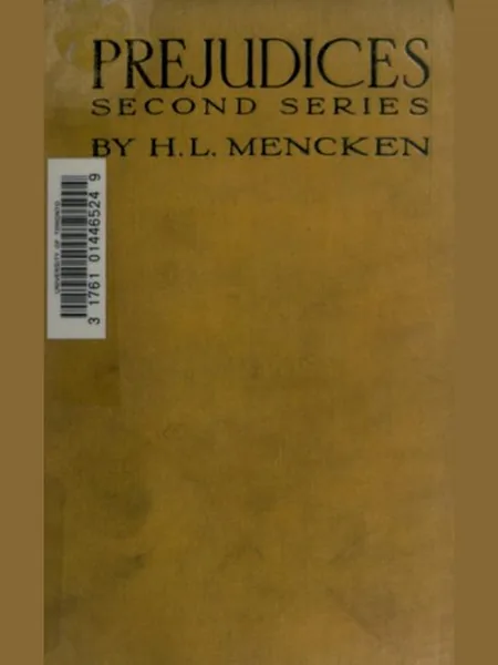 Prejudices cover, Jonathan Cape 1921
