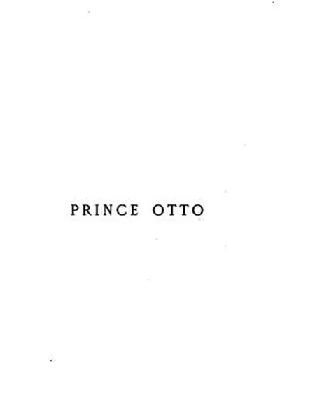 Prince Otto cover, Chatto & Windus 1885