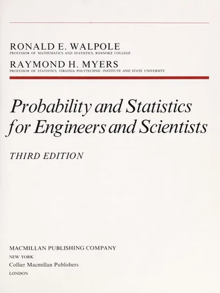 Probability and Statistics for Engineers and Scientists cover