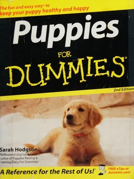 Puppies for Dummies first edition cover, Wiley 2006