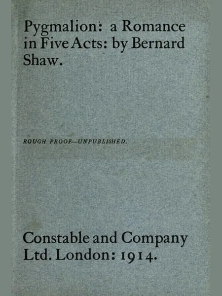 Pygmalion cover