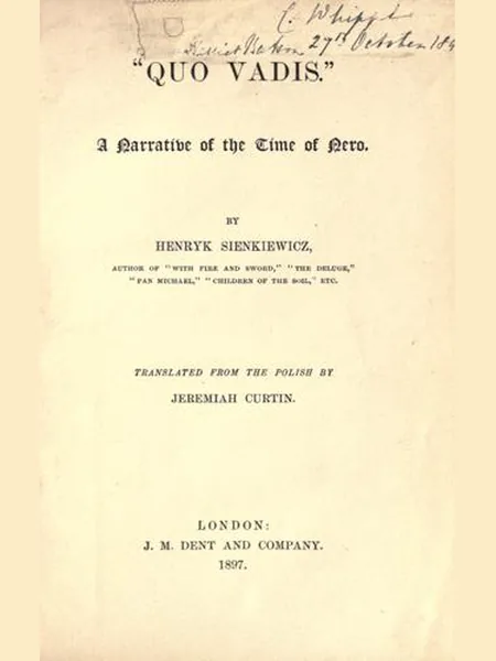 Quo Vadis cover