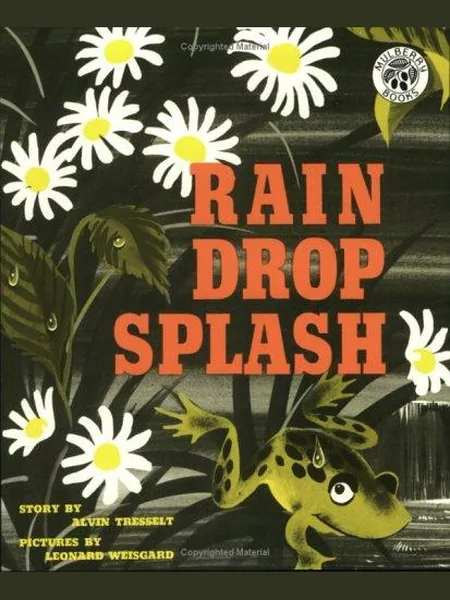 Rain Drop Splash first edition cover, Lothrop, Lee & Shepard Books 1946