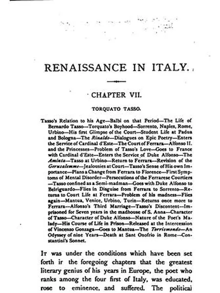 Renaissance in Italy cover