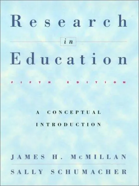 Research in Education, cover of another edition (the Longman 1996 cover is not yet photographed)