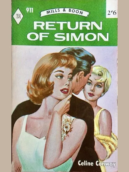 Return of Simon cover, Mills & Boon 1965