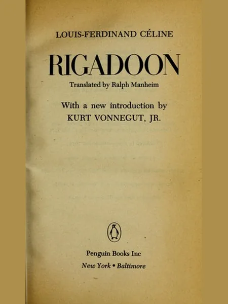 Rigodon, cover of another edition (the Gallimard 1973 cover is not yet photographed)