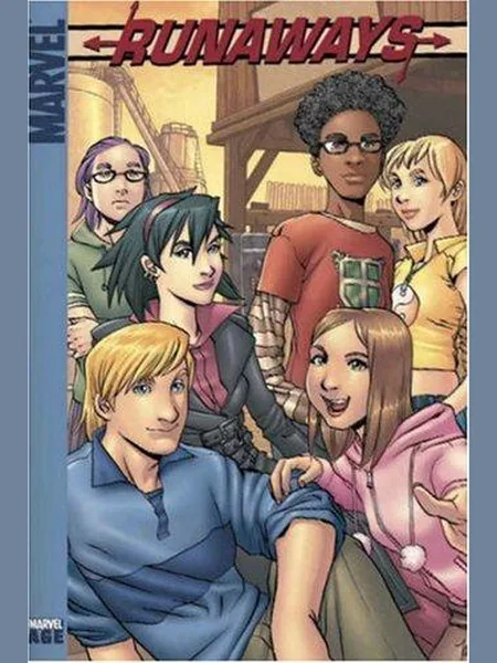 Runaways first edition cover, Marvel Age 2004