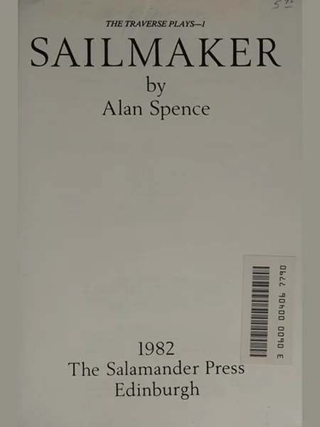 Sailmaker cover, Methuen Drama 1982