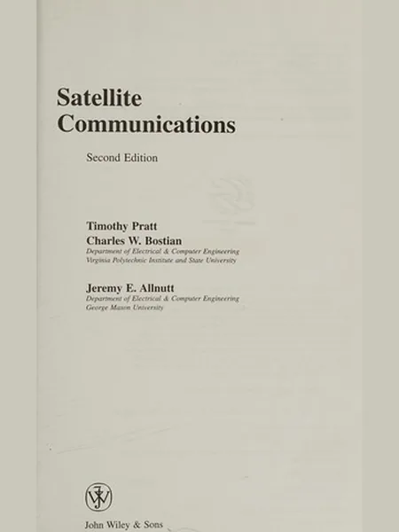 Satellite Communications cover