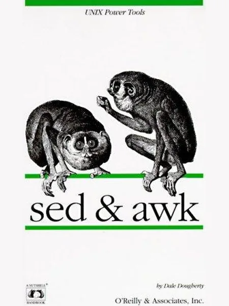 sed & awk first edition cover, O'Reilly Media 1990