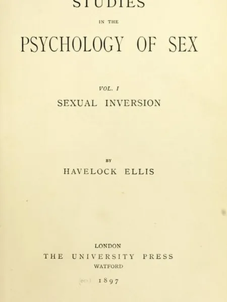 Sexual Inversion cover, University Press 1897