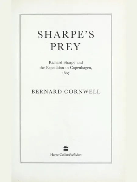 Sharpe's Prey cover