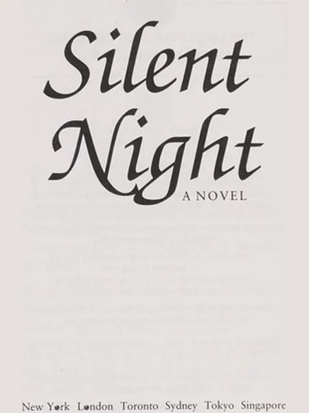 Silent Night first edition cover, Simon & Schuster 1995