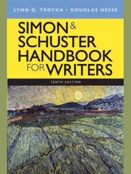 Simon & Schuster Handbook for Writers cover, Pearson Education 2013