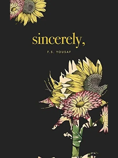 Sincerely first edition cover, Central Avenue Publishing 2020
