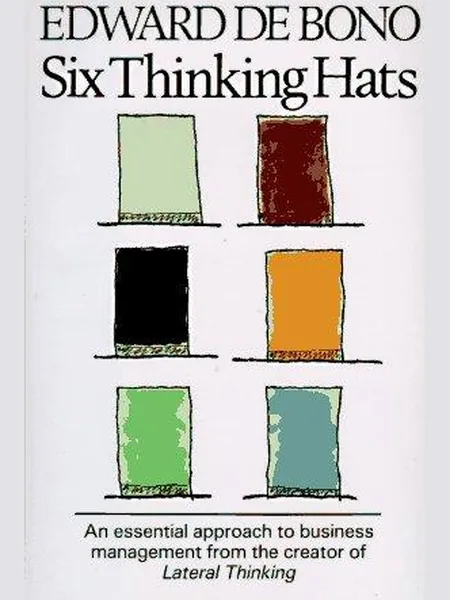 Six Thinking Hats, cover of another edition (the Viking 1986 cover is not yet photographed)