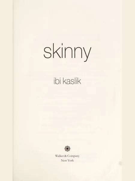 Skinny cover, Walker Books 2006