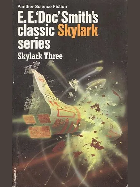 Skylark Three, cover of another edition (the Fantasy Press 1948 cover is not yet photographed)