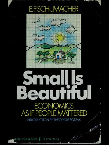 Small Is Beautiful cover, Harper & Row 1973