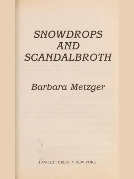 Snowdrops and Scandalbroth cover