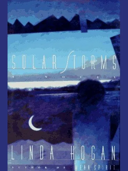 Solar Storms, cover of the Scribner, 1995 edition (the Scribner 1994 cover is not yet photographed)