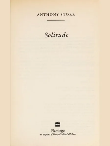 Solitude cover