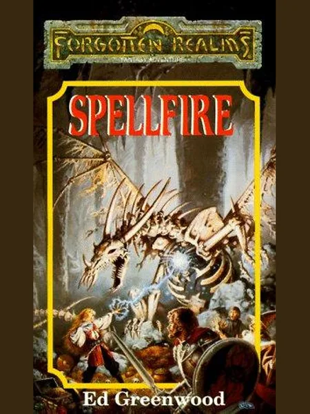 Spellfire, cover of another edition (the Penguin in association with TSR 1989 cover is not yet photographed)