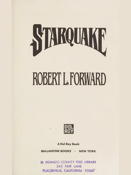 Starquake first edition cover, Ballantine Books 1985