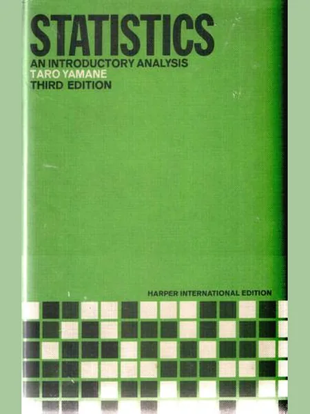 Statistics, an Introductory Analysis cover
