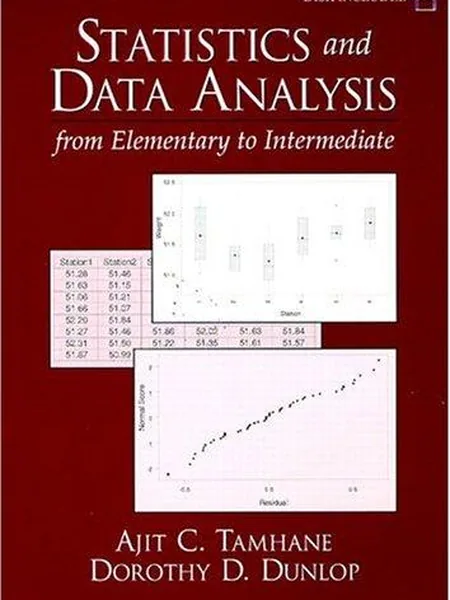 Statistics and Data Analysis first edition cover, Prentice-Hall 1999