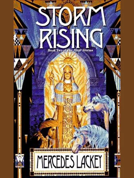 Storm Rising, cover of the DAW, 1996 edition (the DAW Books 1995 cover is not yet photographed)