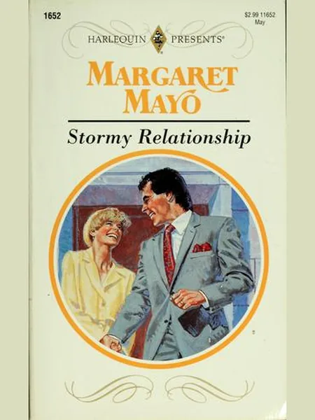 Stormy Relationship, cover of another edition (the Mills & Boon 1991 cover is not yet photographed)