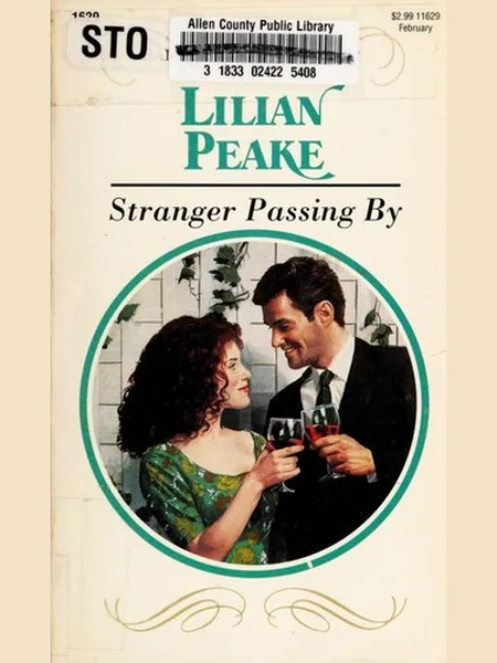 Stranger Passing By, cover of another edition (the Mills & Boon 1992 cover is not yet photographed)