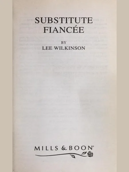 Substitute Fiancee cover