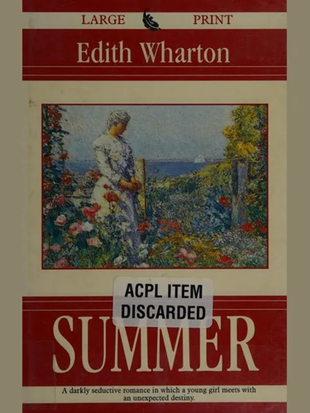 Summer cover, G.K. Hall 1996