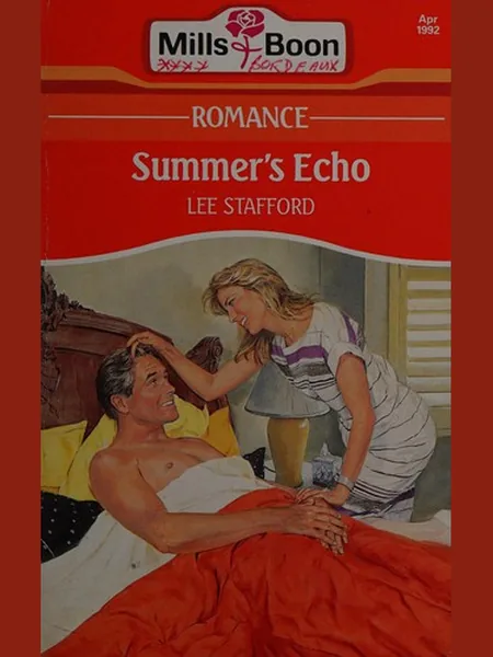 Summer's Echo cover, Harlequin Mills & Boon 1992