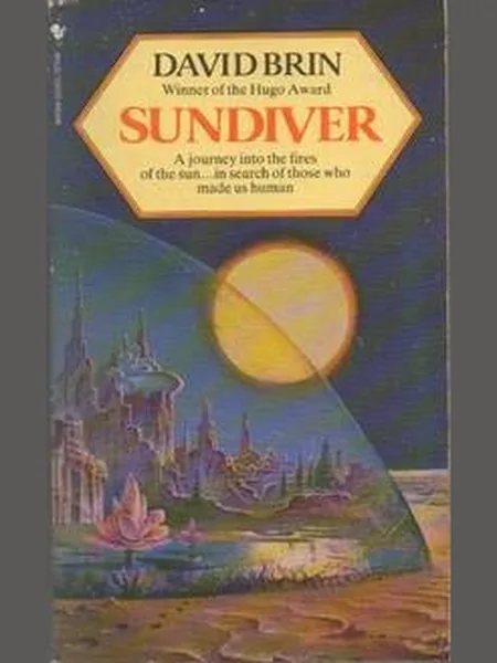 SUNDIVER (Uplift Trilogy) cover, Bantam Books 1985