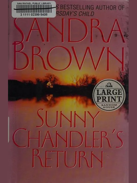 Sunny Chandler's Return first edition cover, Random House Large Print 1987