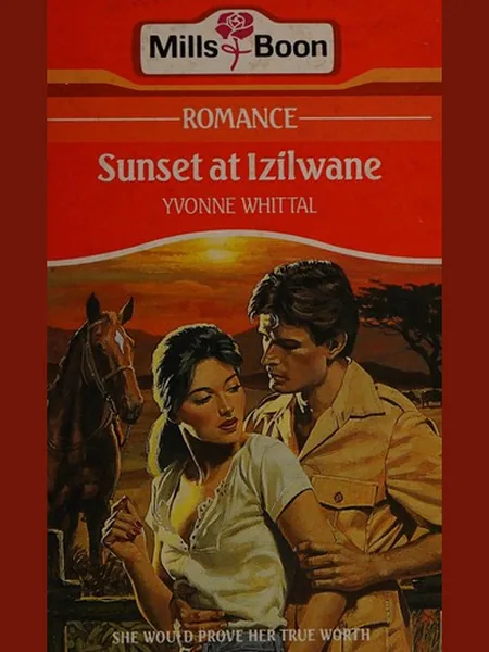 Sunset At Izilwane cover, Mills & Boon 1987