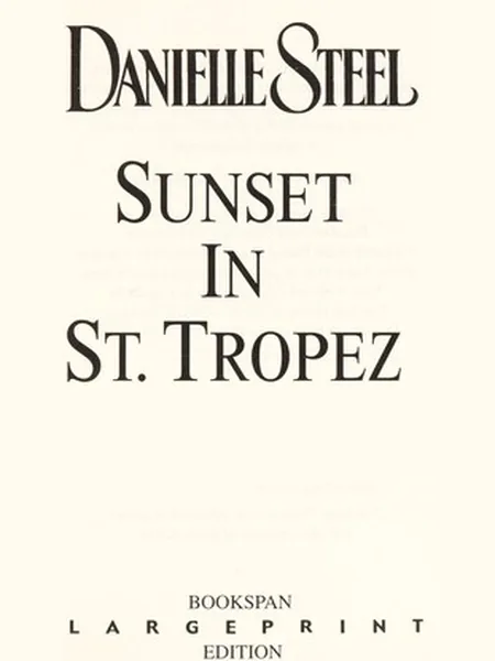 Sunset in St. Tropez cover, Bookspan 2002