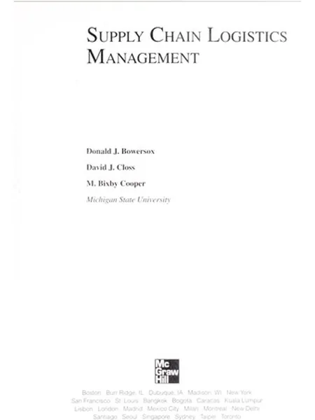 Supply Chain Logistics Management cover