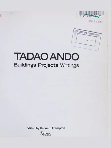 Tadao Ando cover