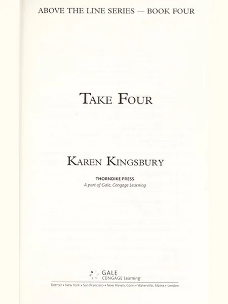 Take Four cover, Thorndike Press 2010
