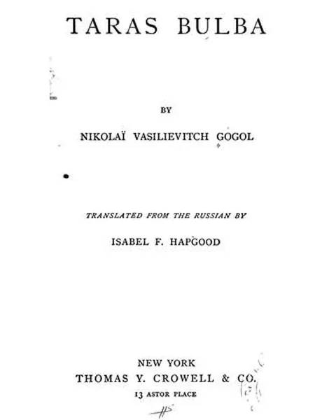 Taras Bulba cover, Crowell 1886
